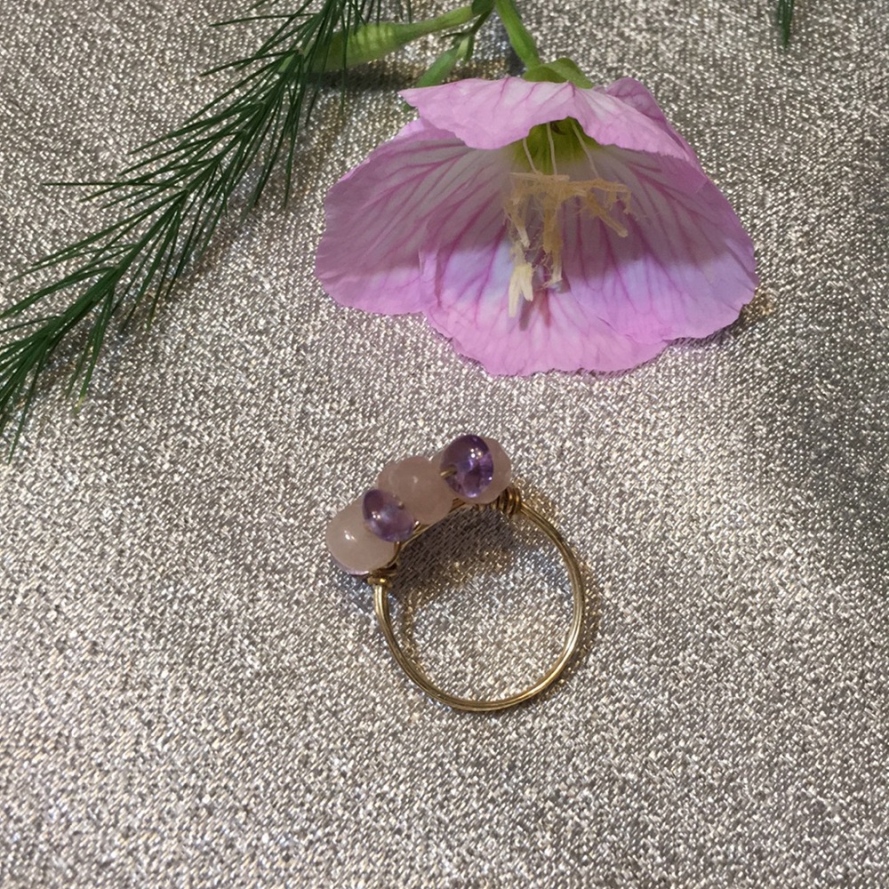 Wire Wrapped Ring Amethyst Ring.. - image 4